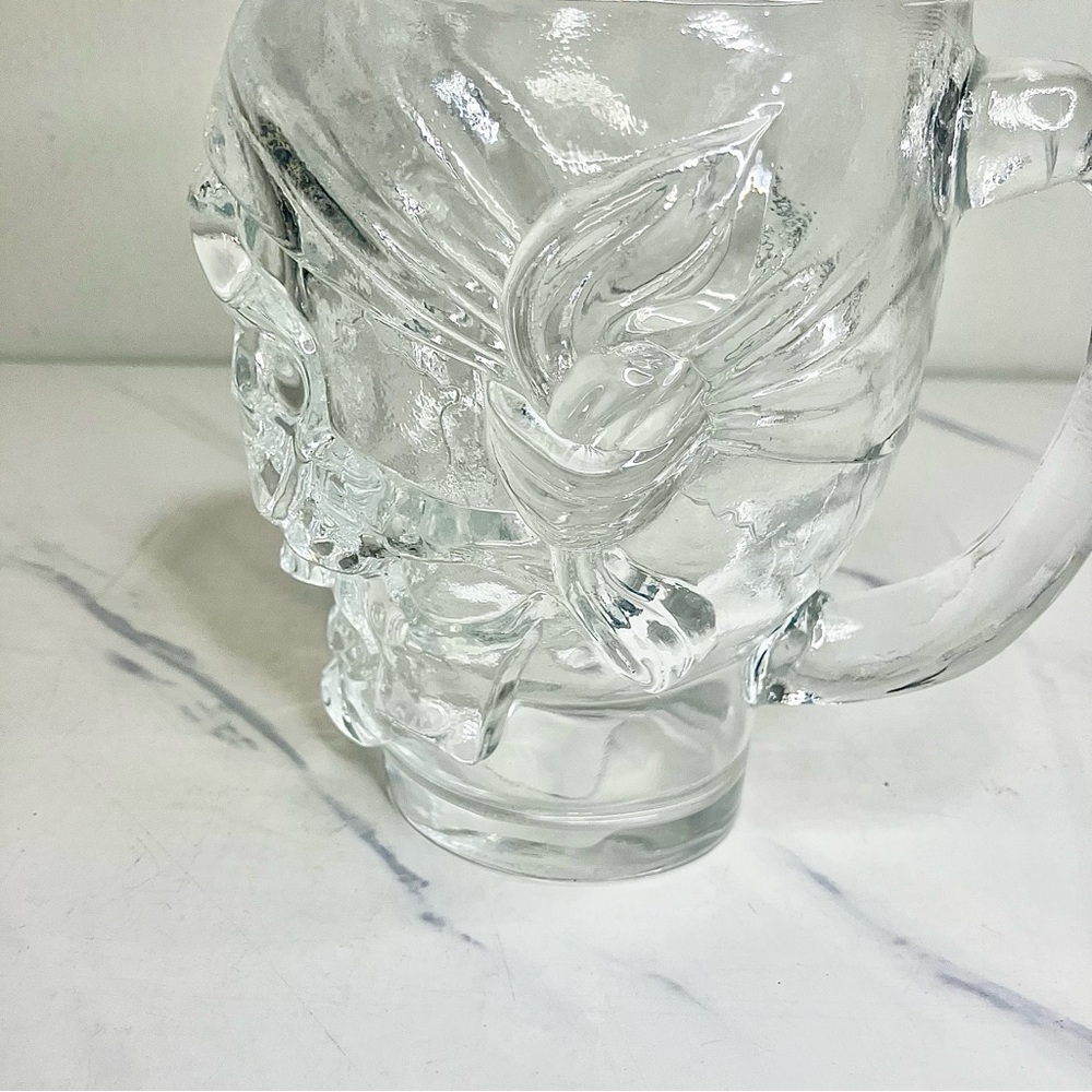 Luminarc Treasure Island Clear Glass Skull Mug - Picture 4 of 7